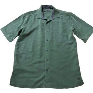 REI Green Button Up Short sleeve Shirt Size Small